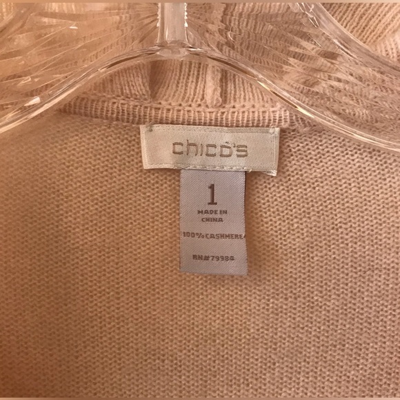 Chico’s Cashmere Cardigan with Ruffled Trim - Picture 2 of 9